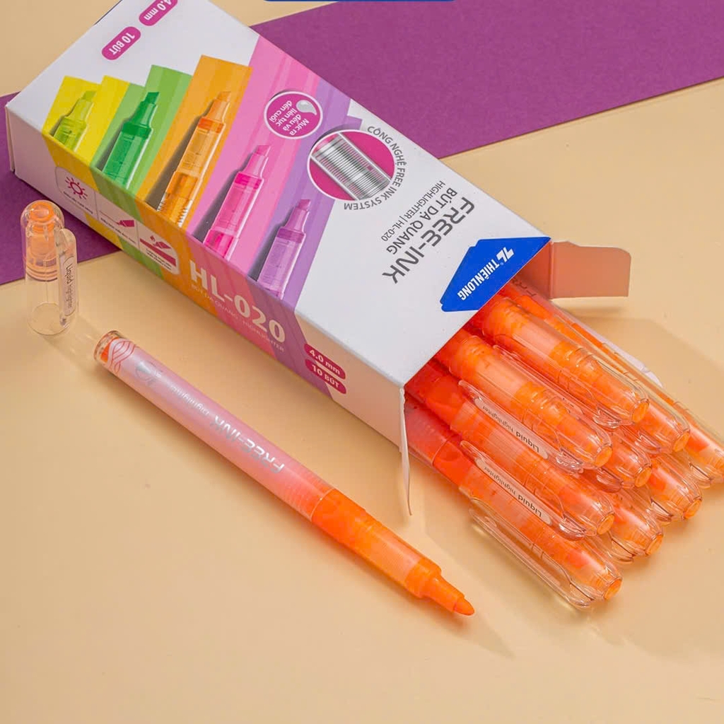 Bút dạ quang TL HL-020, Viết nhớ dòng, Bút highlight (10/720)