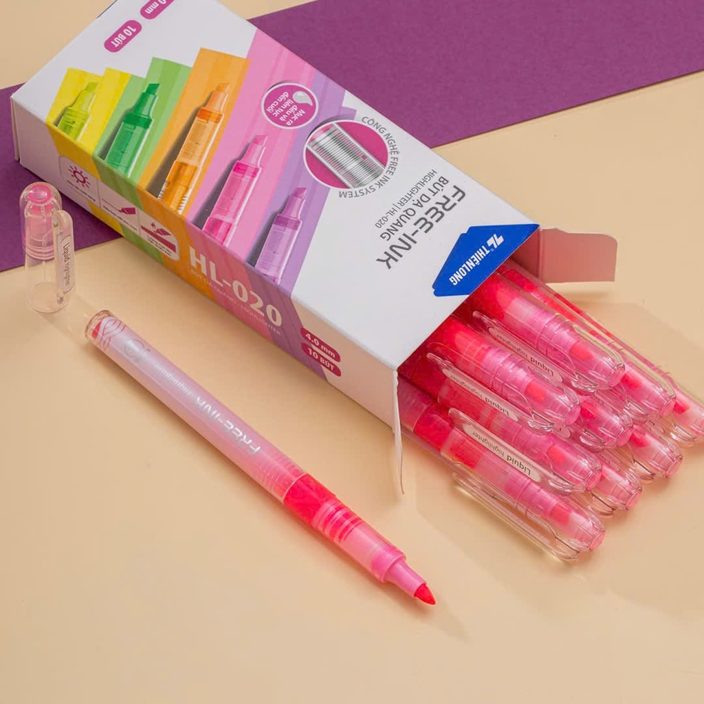 Bút dạ quang TL HL-020, Viết nhớ dòng, Bút highlight (10/720)