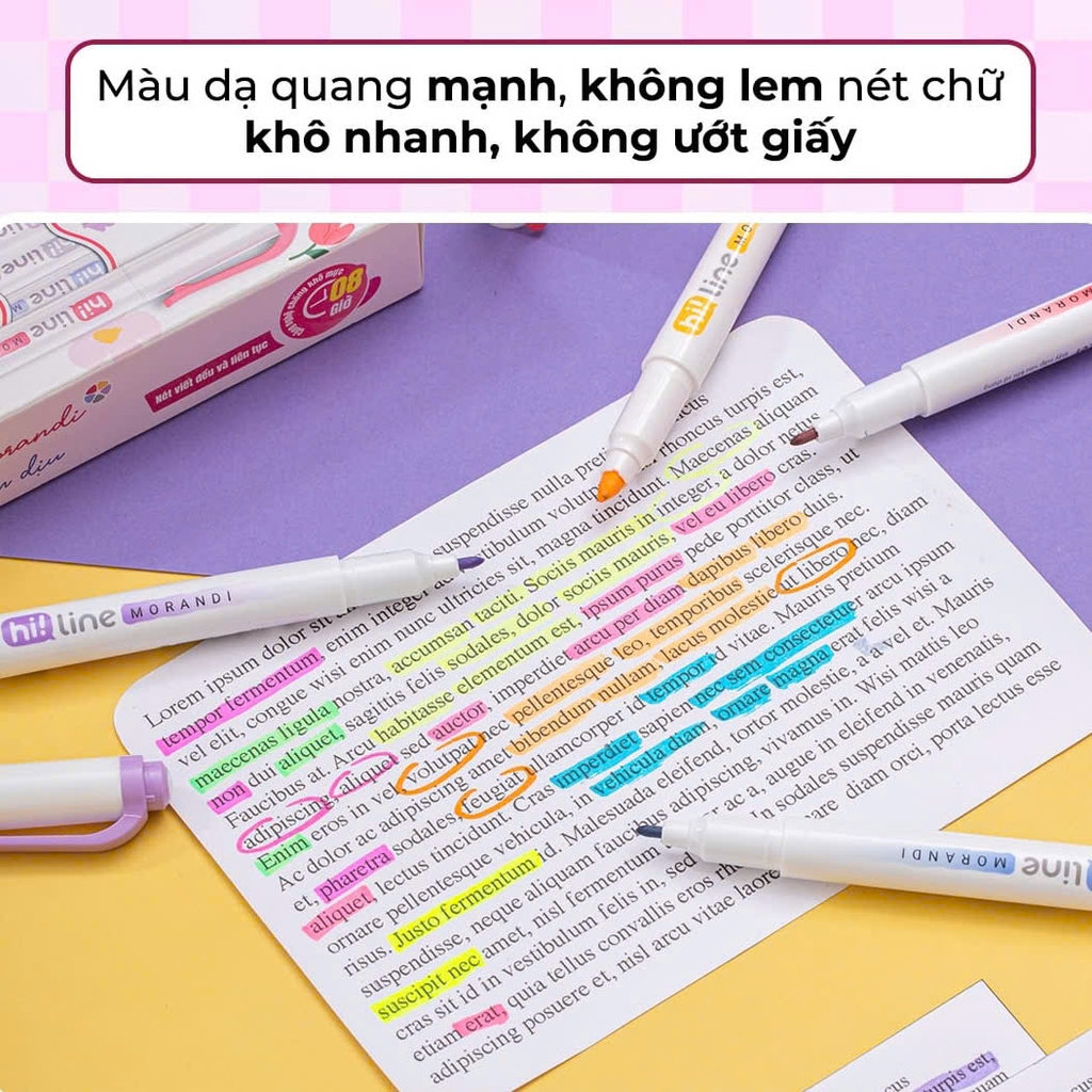 Bút dạ quang TL HL-024, Bút nhớ dòng, Bút highlight (10/720)