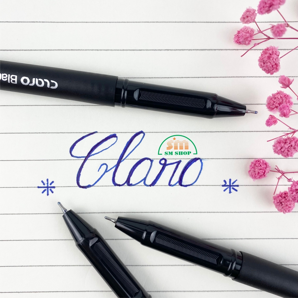 Bút gel Claro Black Jet CL-4065 0.6mm xanh (10,12)