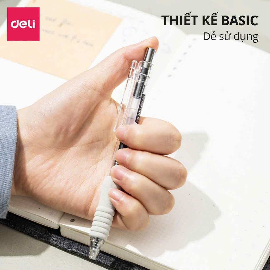 Bút gel Deli G104, Bút bi nước, Viết mực nước, Bút mực gel (12/144)