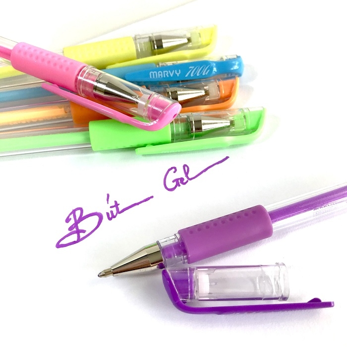 Bút gel Marvy 700G pastel (12)