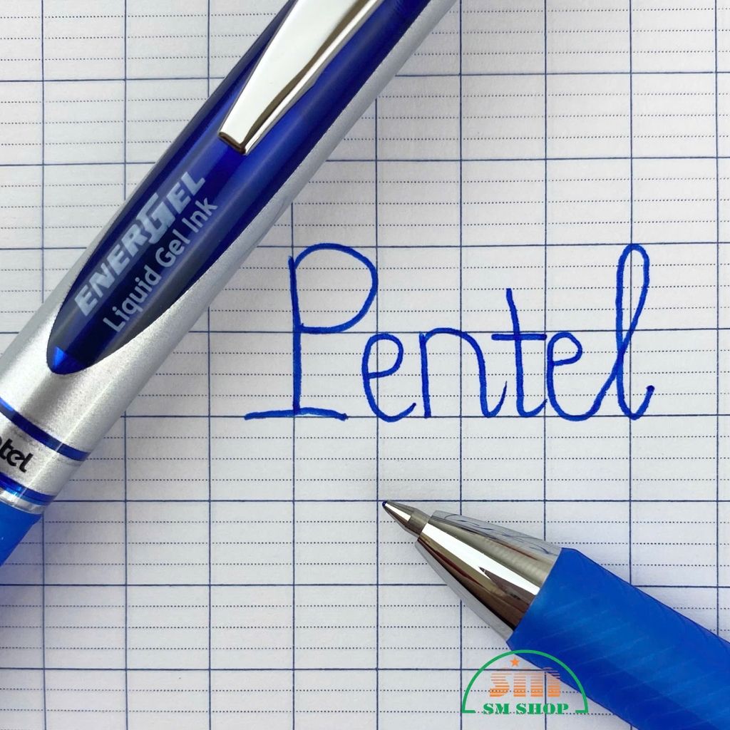 Bút gel Pentel BL77-C xanh dương 0.7mm, Bút bi nước, Viết mực nước (12)
