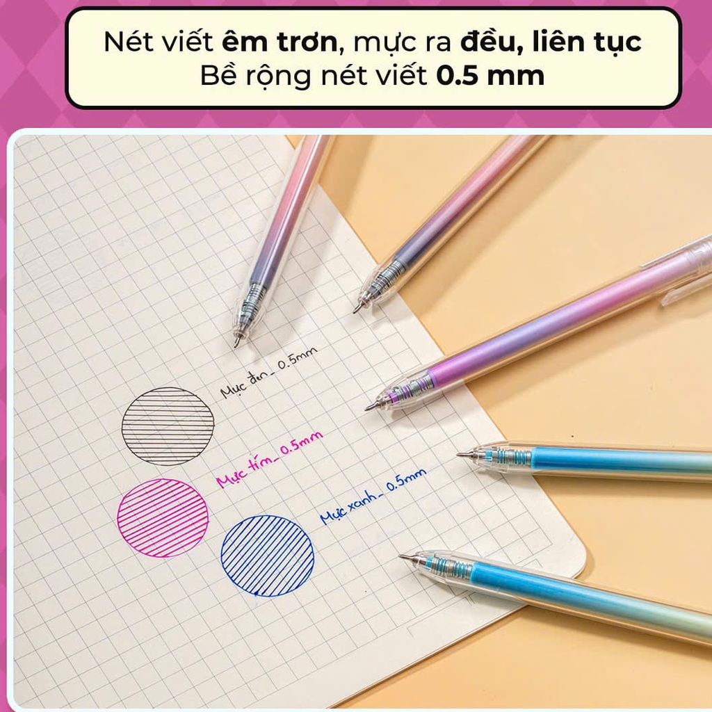 Bút gel TL GeL-072/Plus 0.5mm (10)