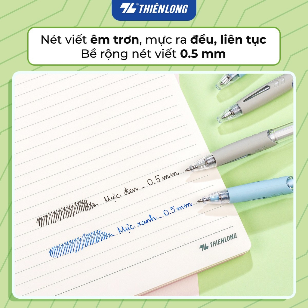 Bút gel TL GeL-129 xanh dương (10)