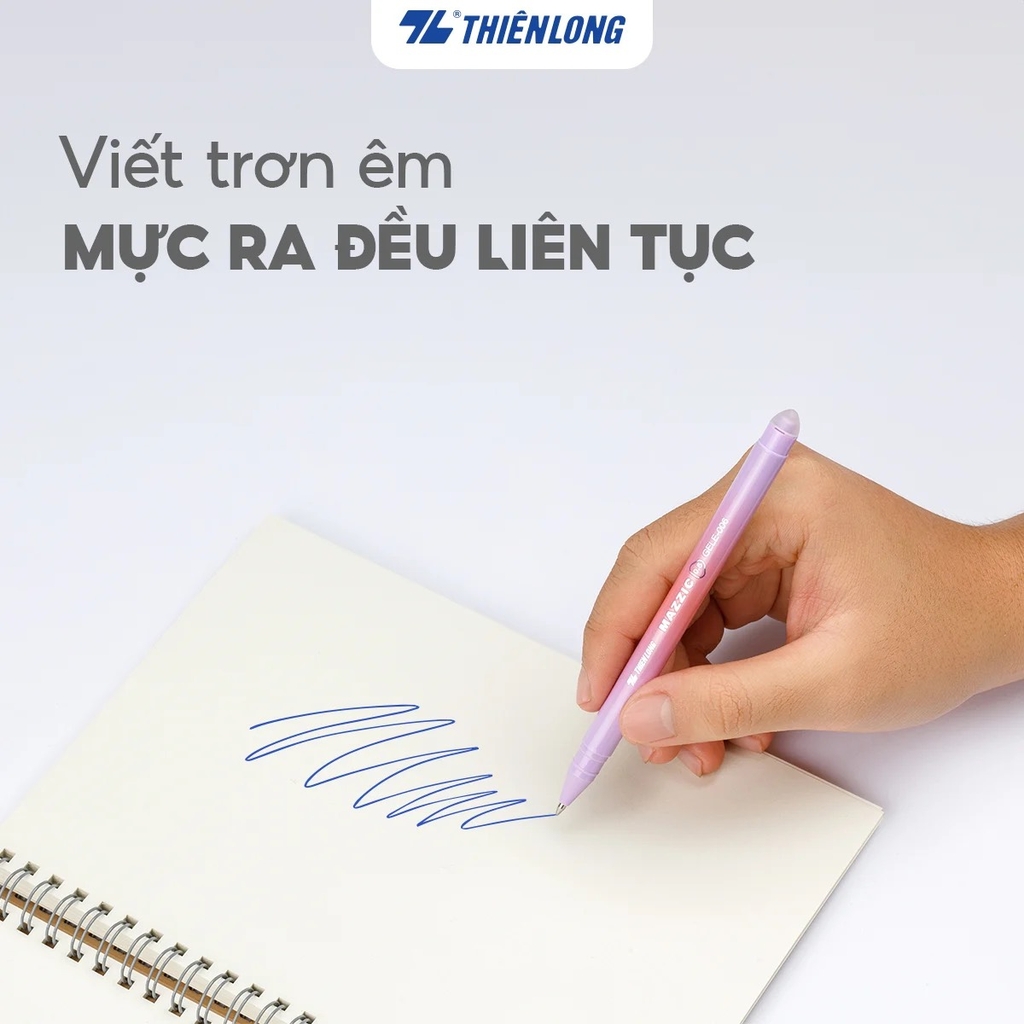 Bút gel xóa được Mazzic TL Gel E-006 tím (5)