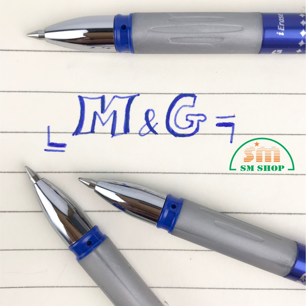 Bút gel xóa được MG 8371 xanh (12)
