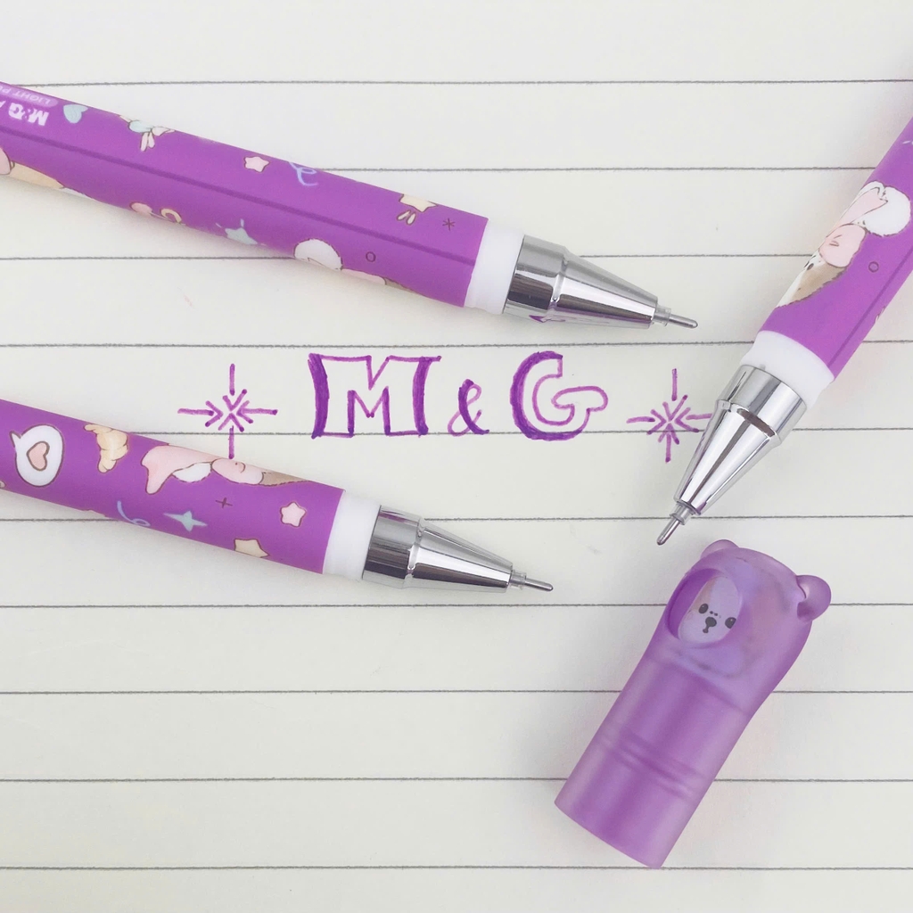 Bút gel xóa được MG APKC52S8 tím 0.5mm, Viết mực nước, Gel pen (12/144)
