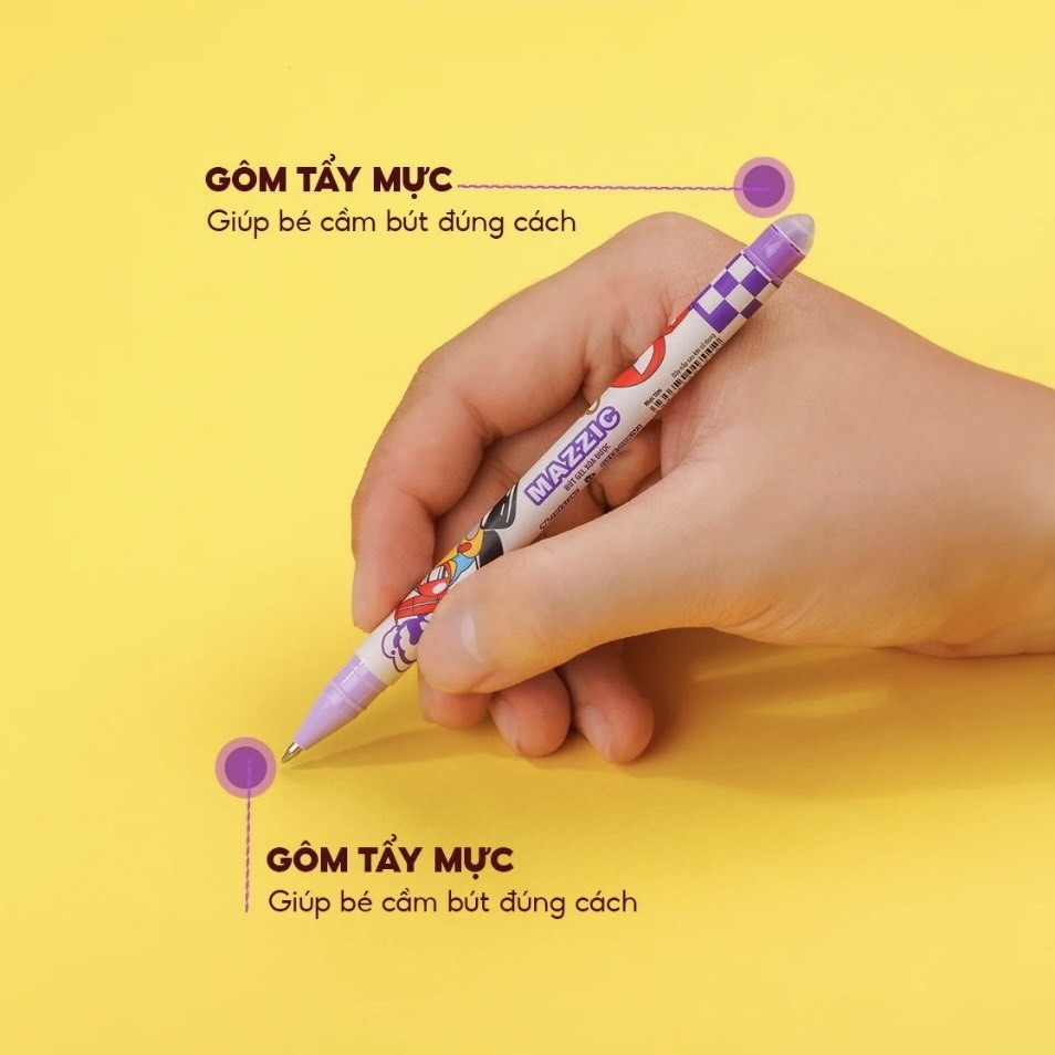Bút gel xóa được TL Gel E-006/V1 tím (20)