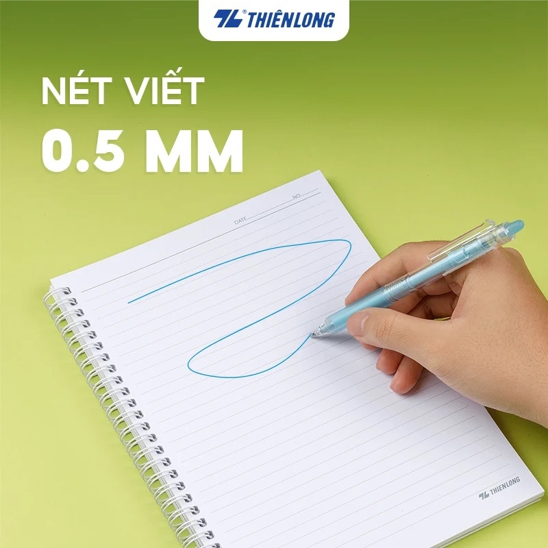 Bút gel xóa được TL Gel E-007 xanh dương (10)