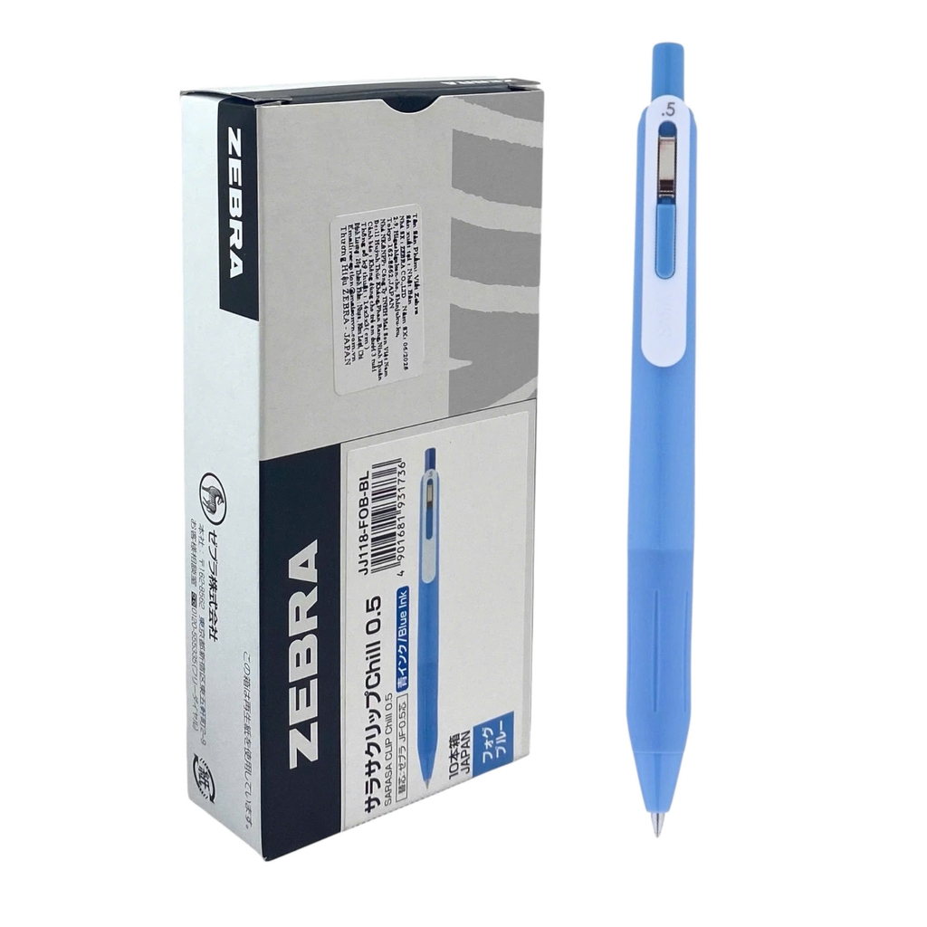 Bút gel Zebra Sarasa Clip Chill JJ118, Bút bi nước, Viết mực nước, Gel pen (10)