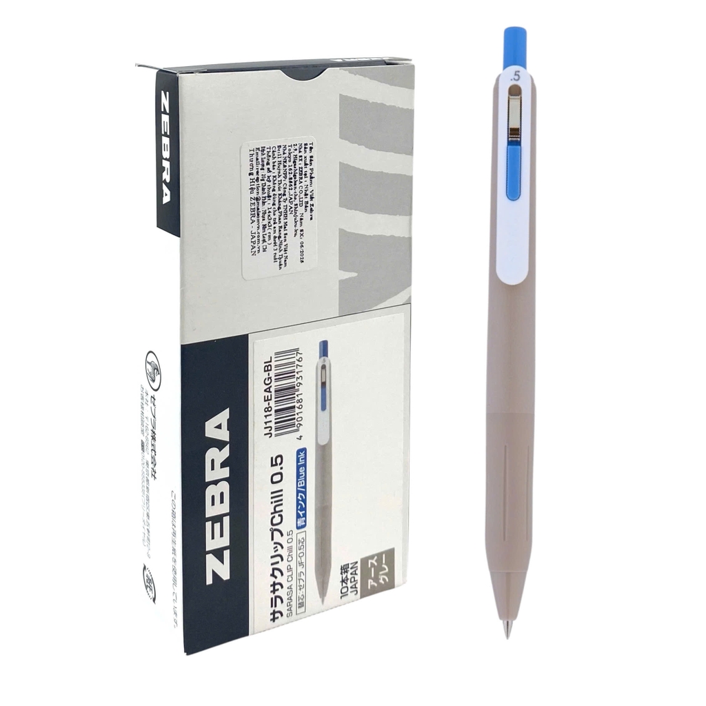 Bút gel Zebra Sarasa Clip Chill JJ118, Bút bi nước, Viết mực nước, Gel pen (10)