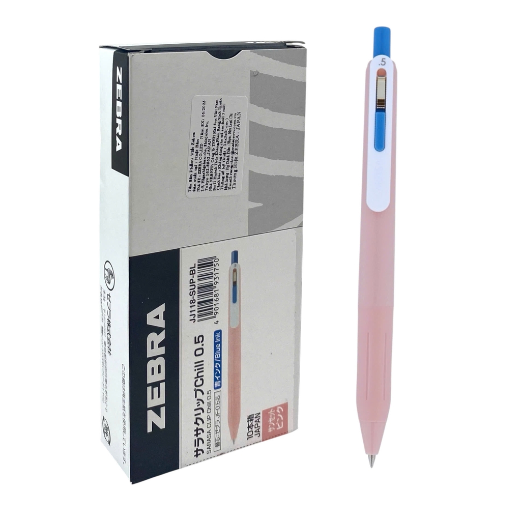 Bút gel Zebra Sarasa Clip Chill JJ118, Bút bi nước, Viết mực nước, Gel pen (10)
