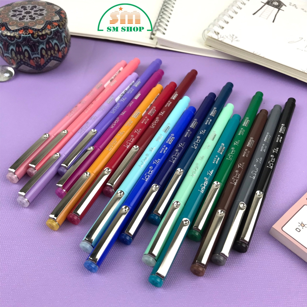 Bút lông đầu brush Marvy Lepen Flex 4800 pastel (12)