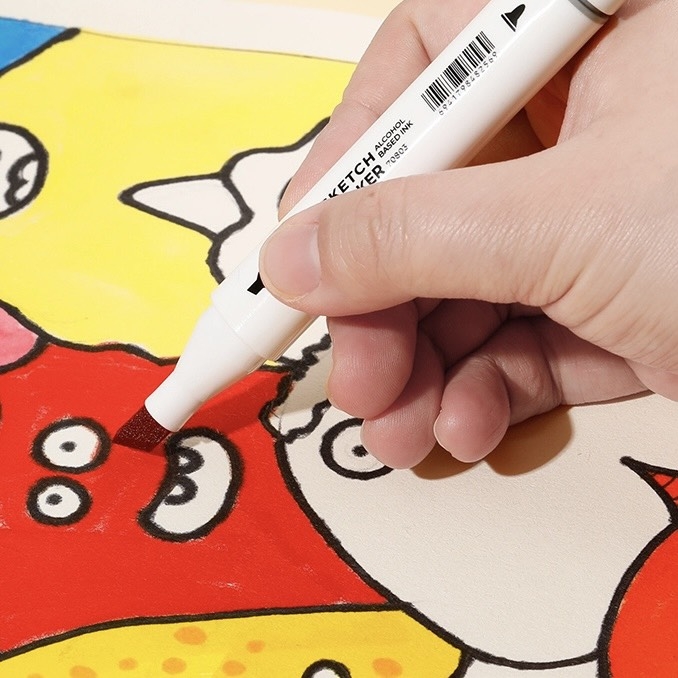 Bút lông màu 2 đầu Deli E70803