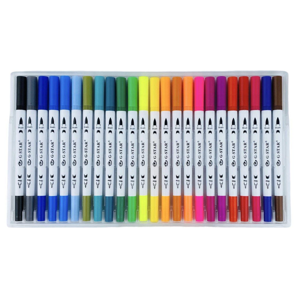 Bút lông màu 2 đầu GStar 9112 / 9124 (12)