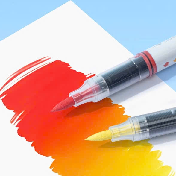 Bút lông màu Acrylic Deli C119 (12), Acrylic Marke, Màu Acrylic