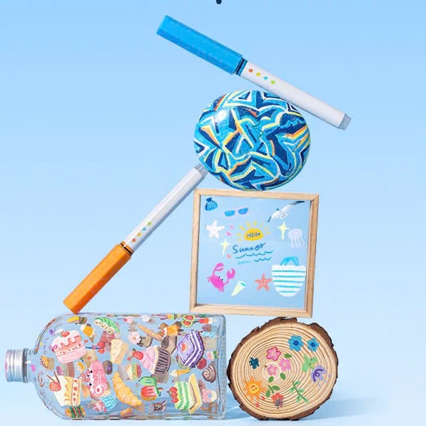 Bút lông màu Acrylic Deli C119 (12), Acrylic Marke, Màu Acrylic