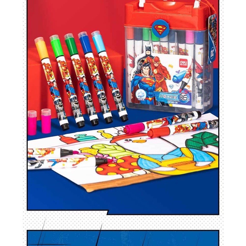 Bút lông màu Deli HE100-12 / HE100-24 / HE100-36