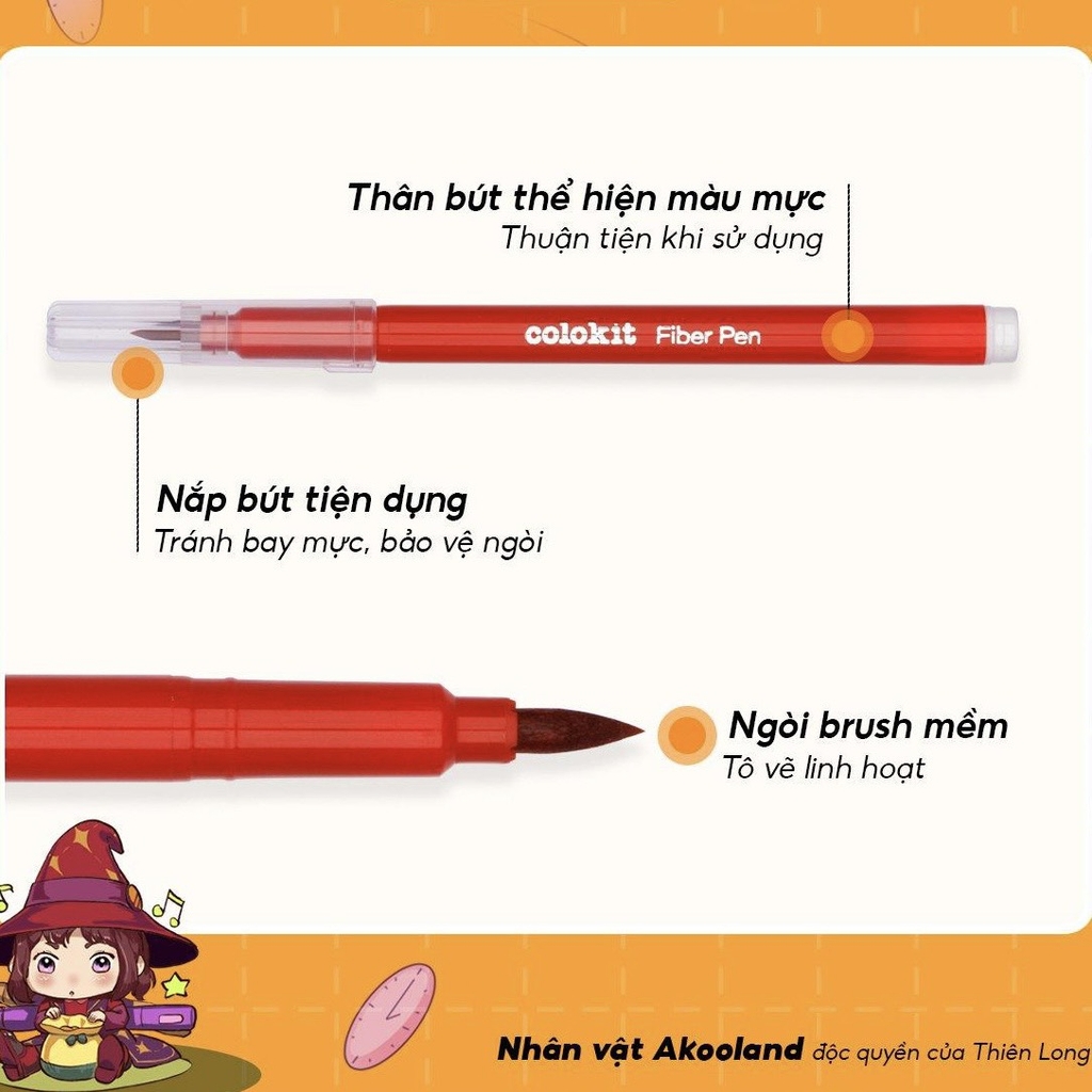 Bút lông màu rửa được TL Colokit SWM-C010/AK / SWM-C011/AK