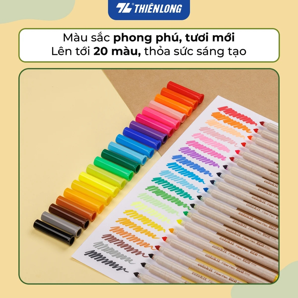 Bút lông màu TL Colokit Eco Style FP-C012/ECO 20 màu