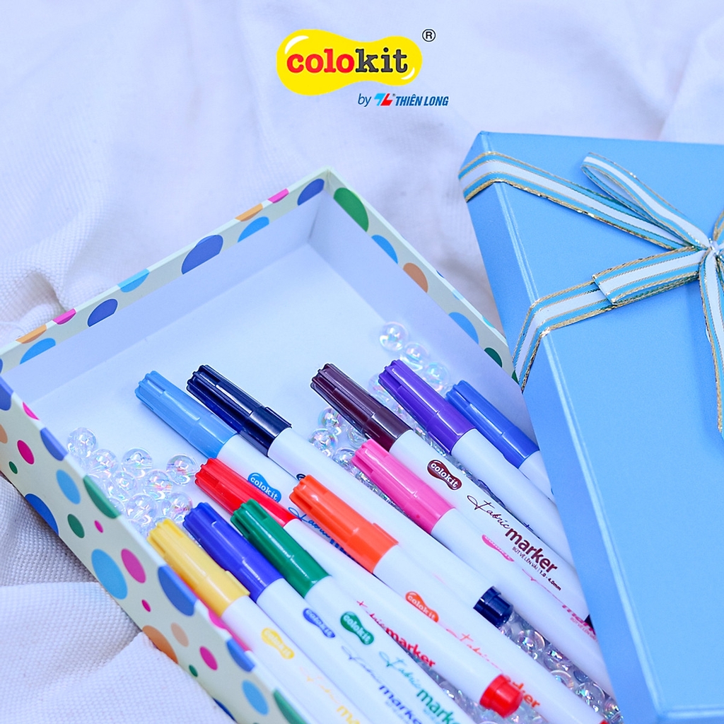 Bút vẽ lên vải TL Colokit FM-C002 12 màu (24)