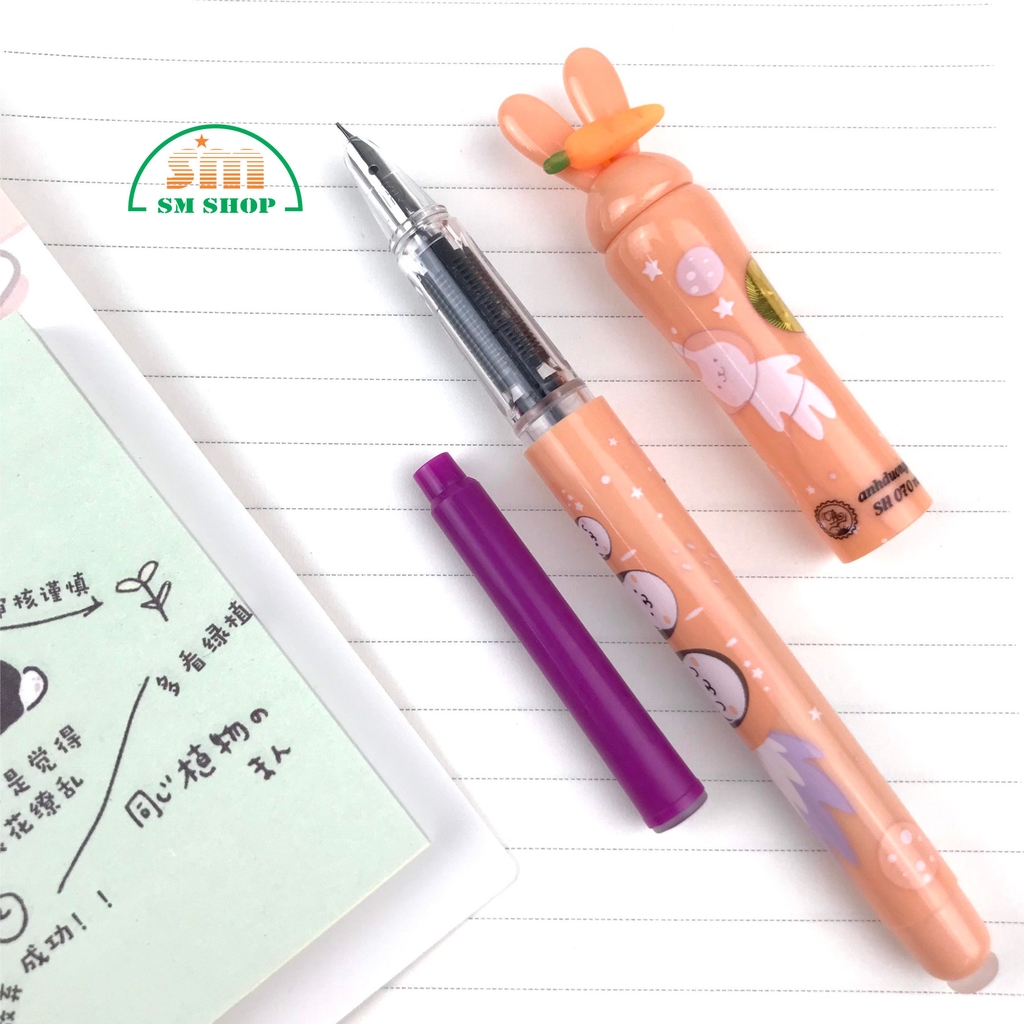 Bút máy xóa được + ống mực Ánh Dương AD SH070
