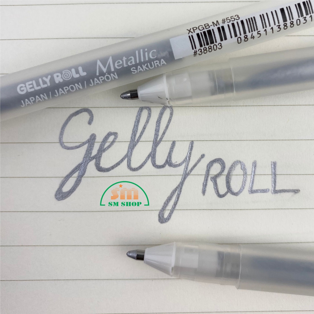 Bút gel Sakura Gelly roll Metallic XPGB-M, Bút trang trí, Bút kim tuyến (12)