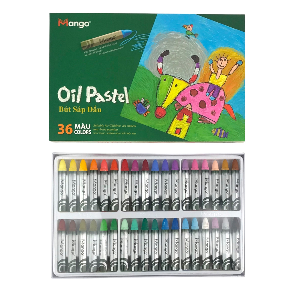 Bút sáp dầu Mango BSD36ML-1 36 màu lục giác