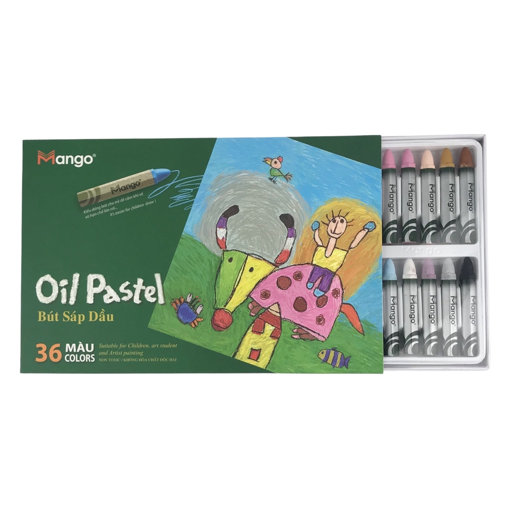Bút sáp dầu Mango BSD36ML-1 36 màu lục giác