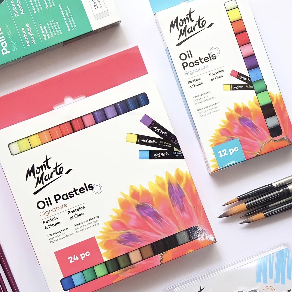 Bút sáp dầu  Mont Marte Pastels MMPT0014 24 màu (12)
