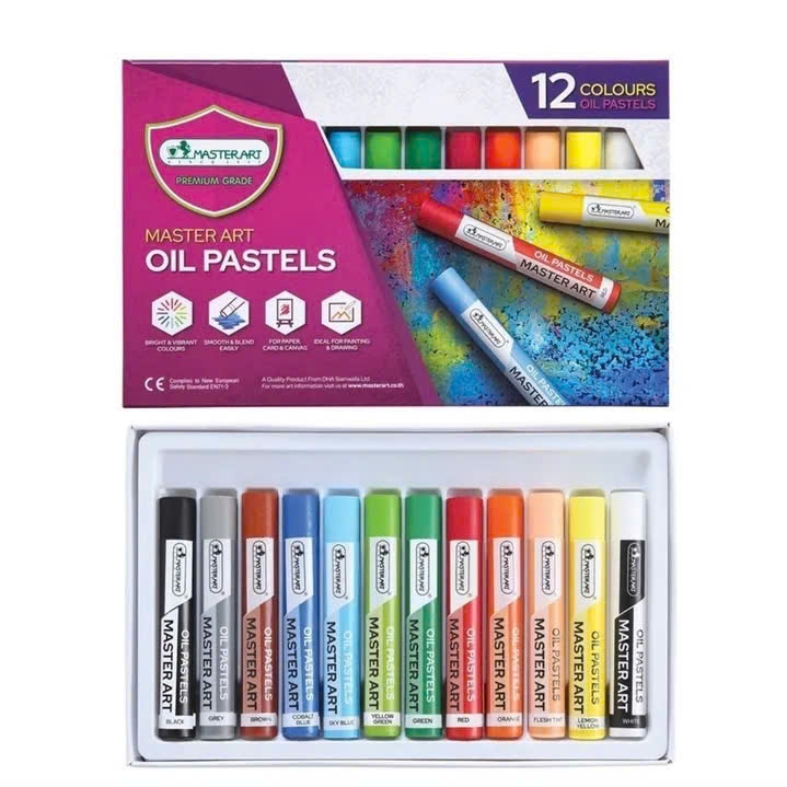 Bút sáp dầu MSTA 12 màu/ 25 màu (12)