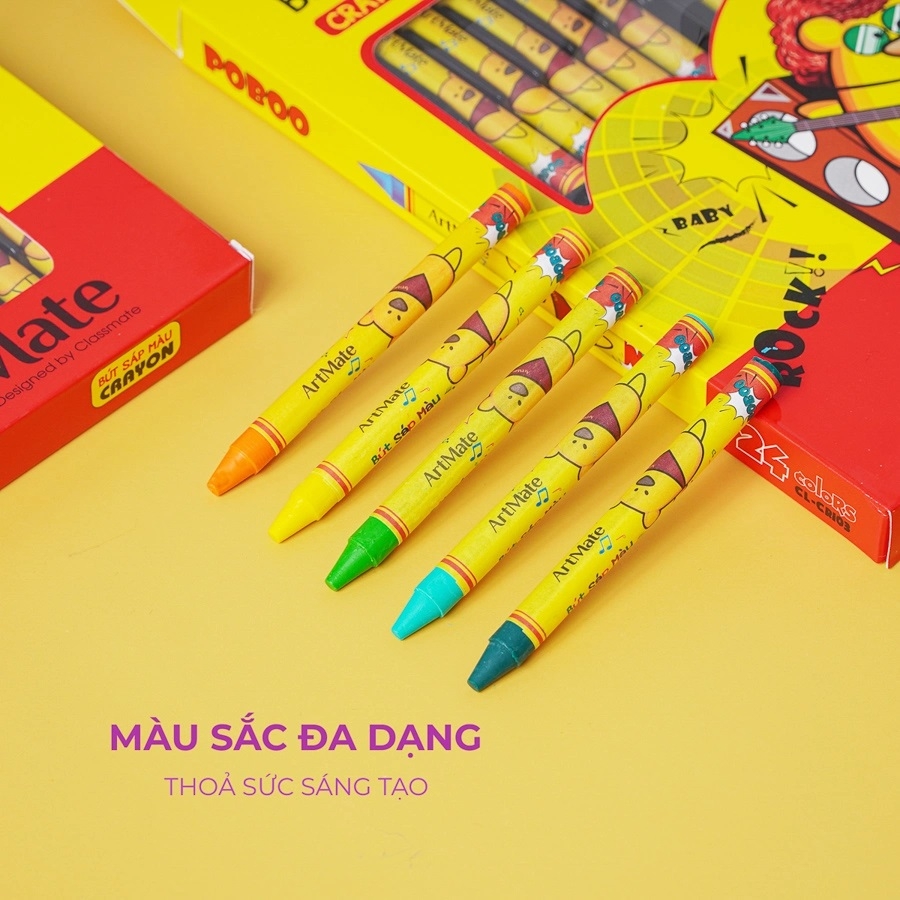 Bút sáp màu ClassMate CL-CR101 / CL-CR102 / CL-CR103