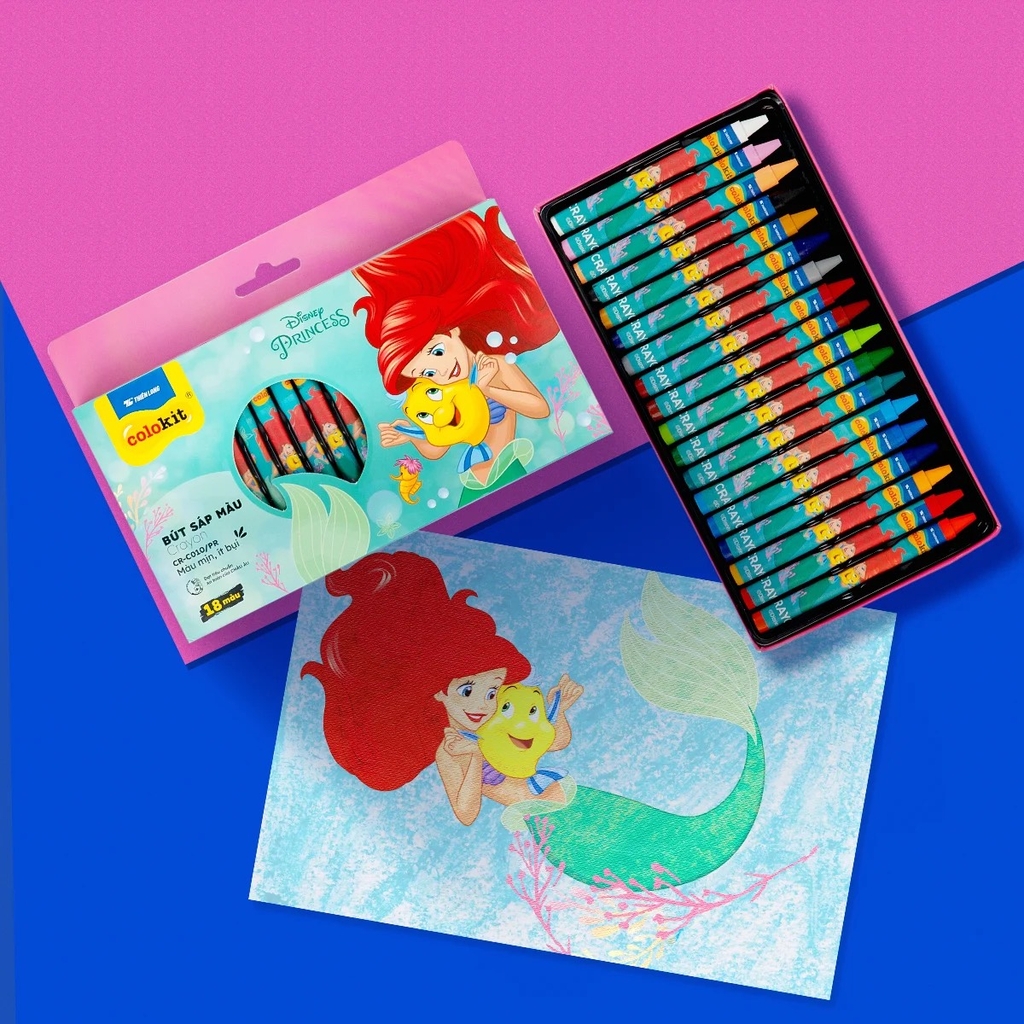 Bút sáp màu TL Colokit CR-C010/PR 18 màu