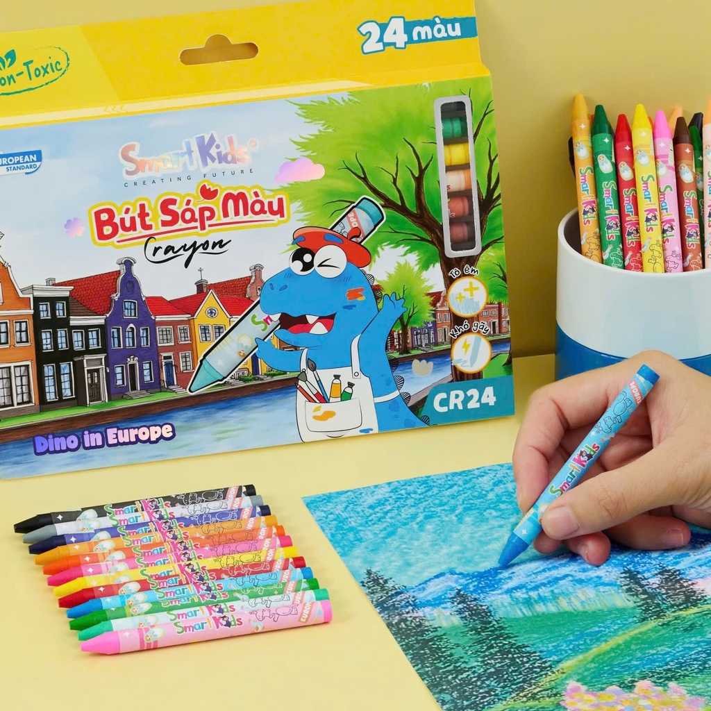 Bút sáp màu Smart Kids CR22/ CR23/ CR24