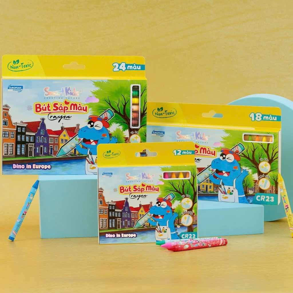 Bút sáp màu Smart Kids CR22/ CR23/ CR24