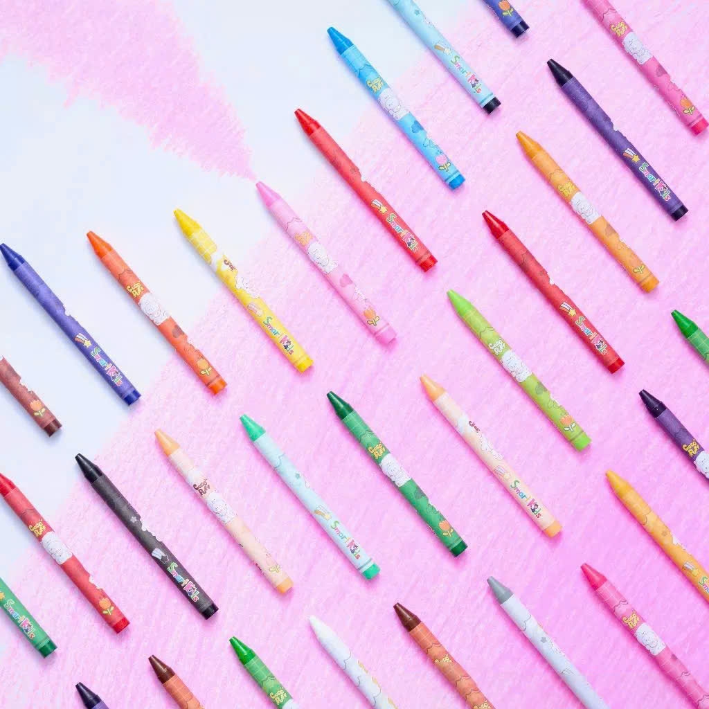 Bút sáp màu Smart Kids CR31 36 màu, Màu sáp, Văn phòng phẩm