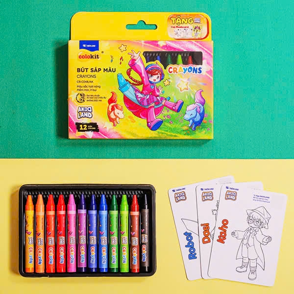 Bút sáp màu TL Colokit Akooland