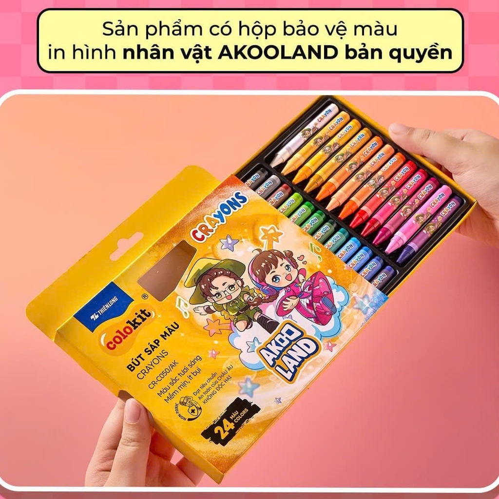 Bút sáp màu TL Colokit Akooland