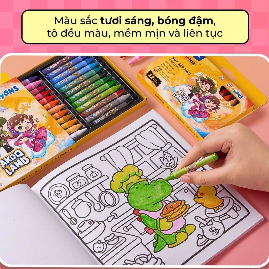 Bút sáp màu TL Colokit Akooland