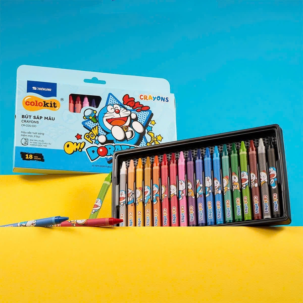 Bút sáp màu TL Colokit Doraemon CR-C04/DO / CR-C05/DO / CR-C06/DO