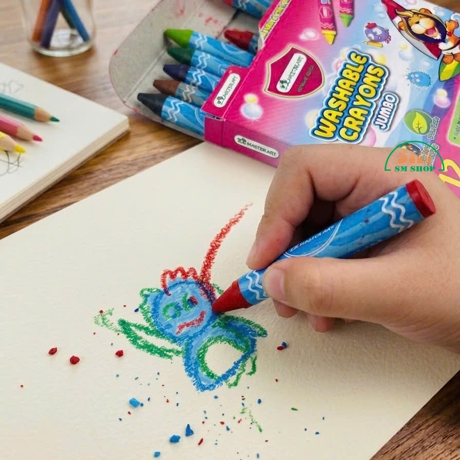 Bút sáp màu xóa được MSTA 12 màu (12)