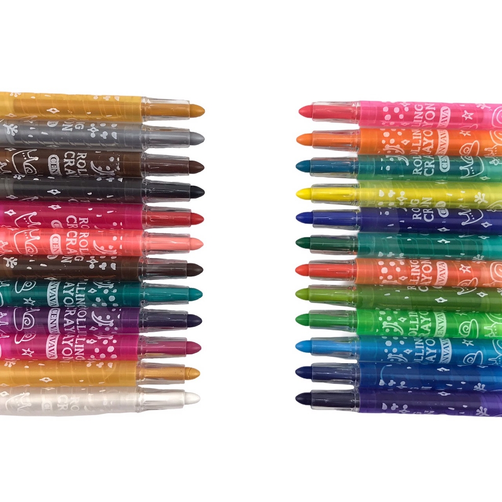 Bút sáp vặn Cenvava mini dài