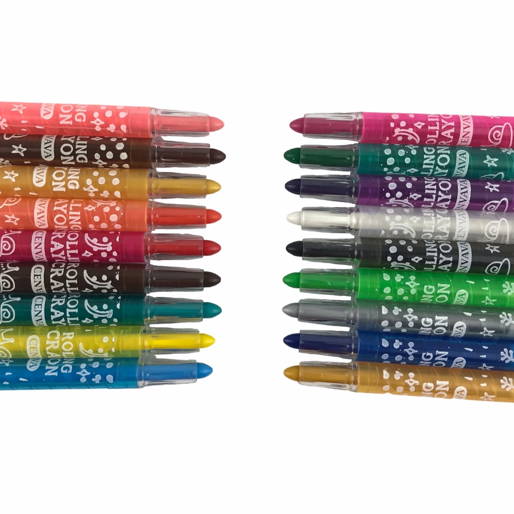 Bút sáp vặn Cenvava mini ngắn