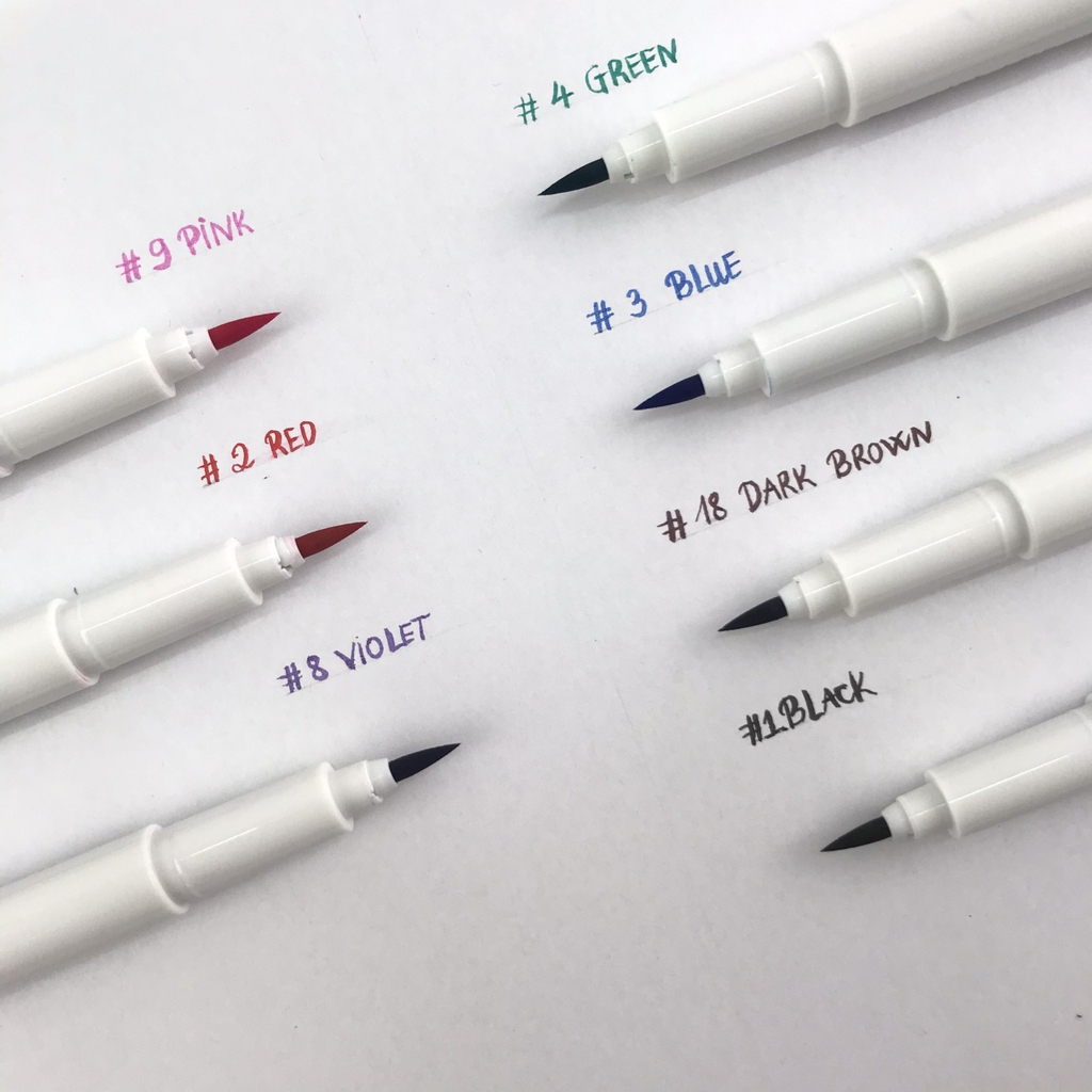 Bút vẽ kỹ thuật Marvy 4600 Brush nâu (12)