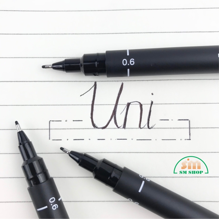 Bút vẽ kỹ thuật Uni PIN 06-200 đen (12)