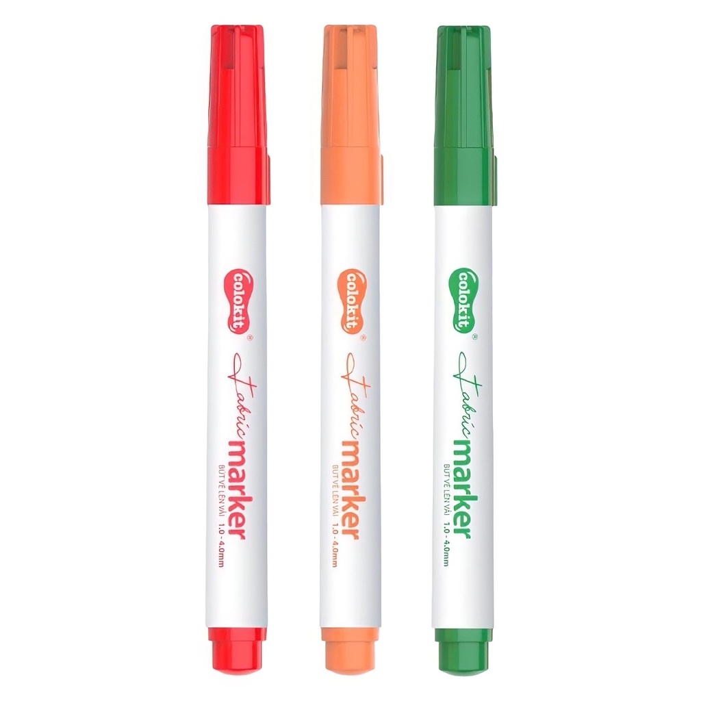 Bút vẽ lên vải TL Colokit C034+Hộp bút