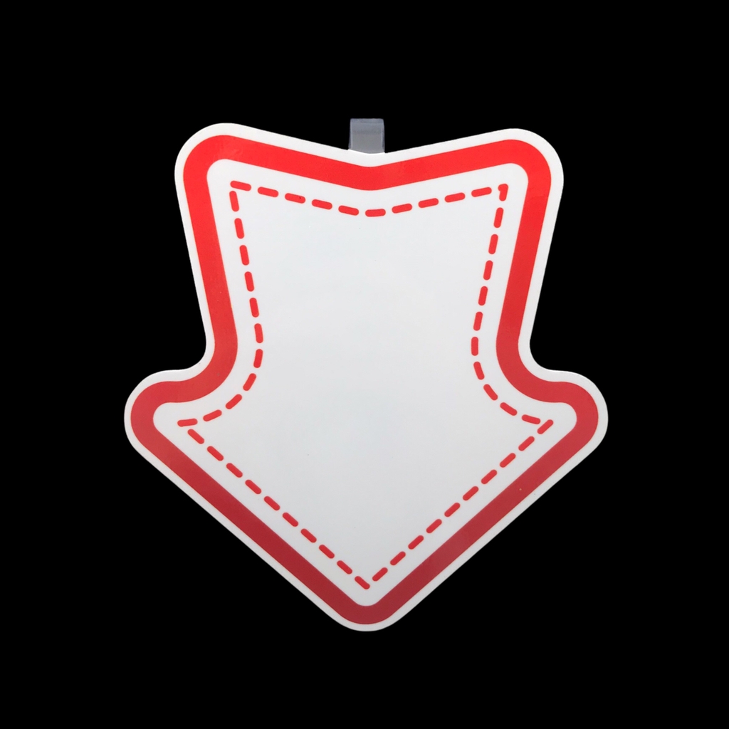 Wobbler nhựa WB-L01 / WB-L02 / WB-L03 / WB-L04 / WB-L05 / WB-L06 / WB-L07 / WB-L08 13cm dán formex 2mm (2,10)