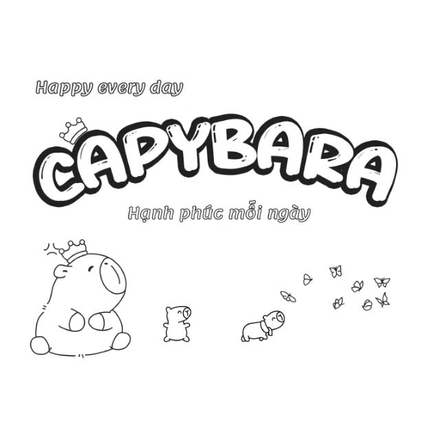 Capybara Hạnh phúc mỗi ngày