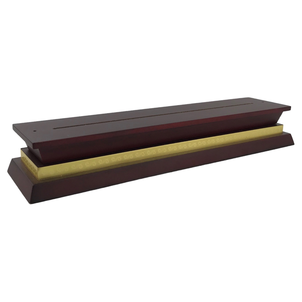 Chân đế gỗ hoa văn DG01-A 60x275mm phay rãnh